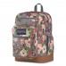 JanSport Cool Student Backpack Grey Bouquet Floral
