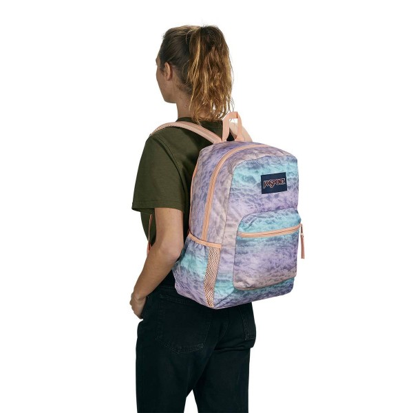 JanSport Cross Town Backpack Cotton Candy Clouds