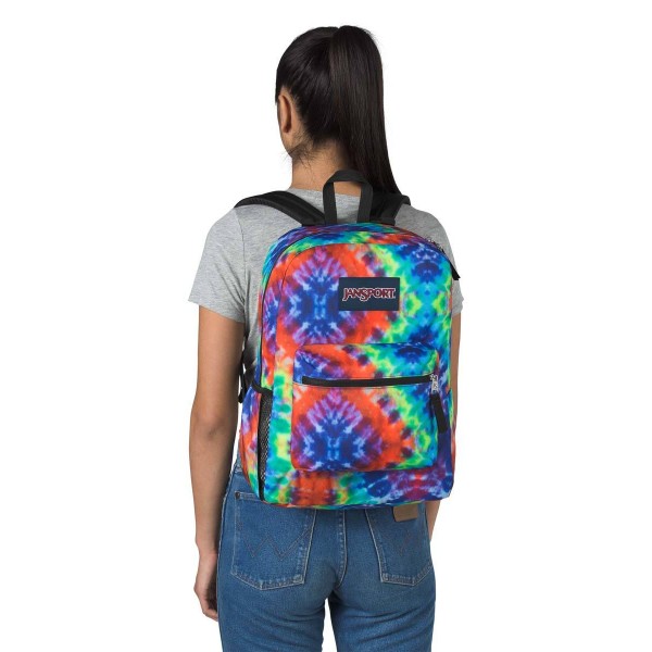 JanSport Cross Town Backpack Red/Multi Hippie Days • Backpacks for