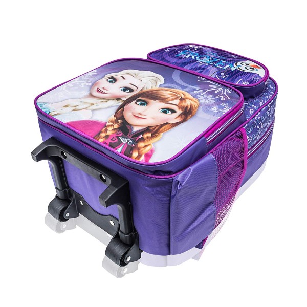 Disney Frozen Elsa and Anna Wheeled Backpack with Retractable Handle 16" Full Size