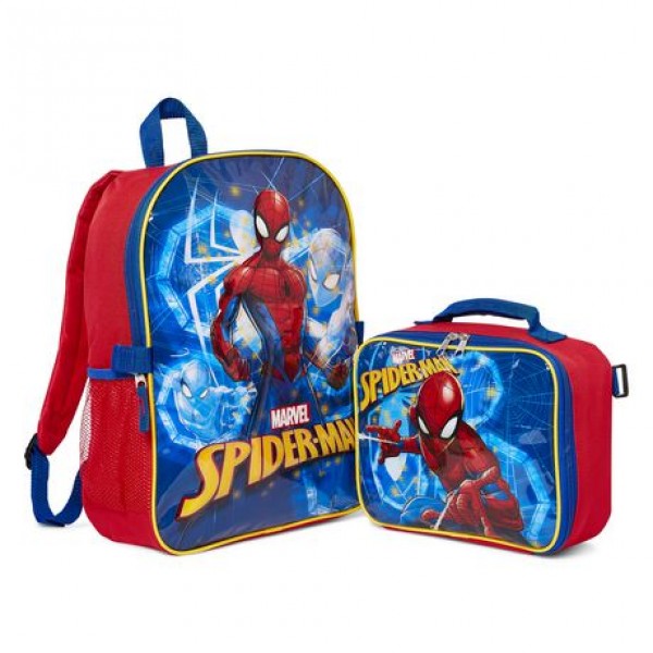Marvel Spiderman Backpack with Lunch Bag