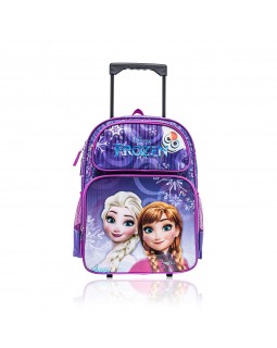 Disney Frozen Elsa and Anna Wheeled Backpack with Retractable Handle 16" Full Size