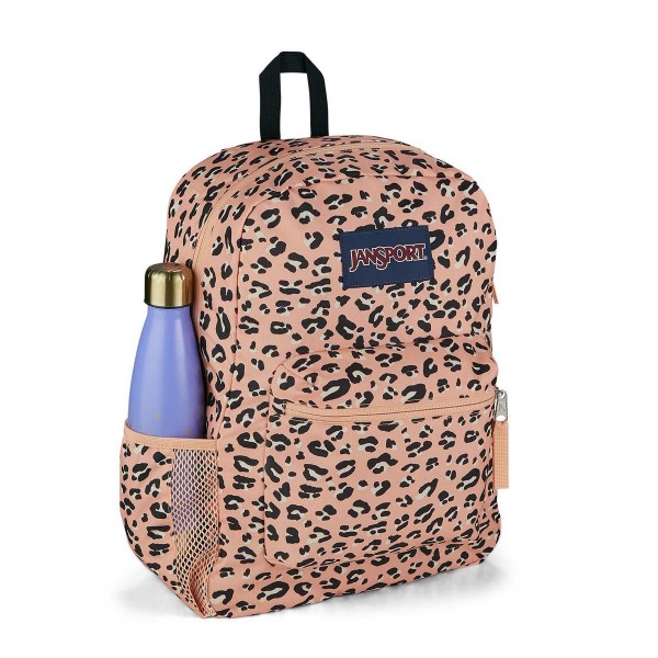 Jansport, Bags, Jansport Animal Print Backpack With Pink Details