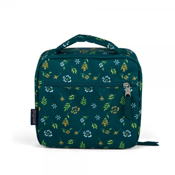 JanSport Lunch Break Box Bag Embroidered Floral