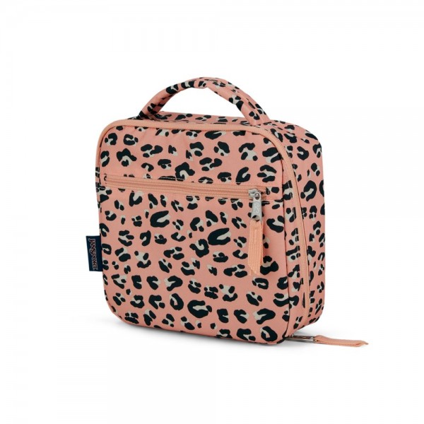 JanSport Lunch Break Box Bag Pink Party Cat