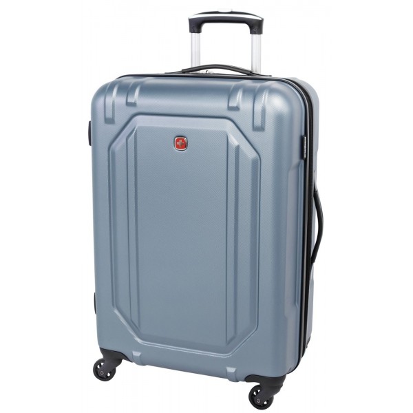 Swiss Gear 24" Spinner Expandable Luggage Escapade 3 Light Blue