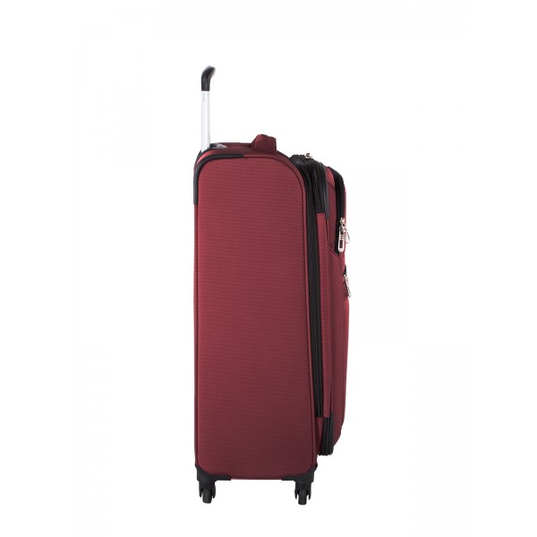 Swiss Gear Mendrisio 24" Soft Side Spinner Expandable Luggage Red