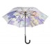 Knirps Belami Stick Umbrella Automatic Purple Butterfly