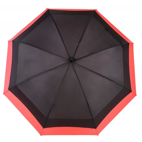 Knirps Belami Jumbo Windproof Stick Umbrella Black / Red