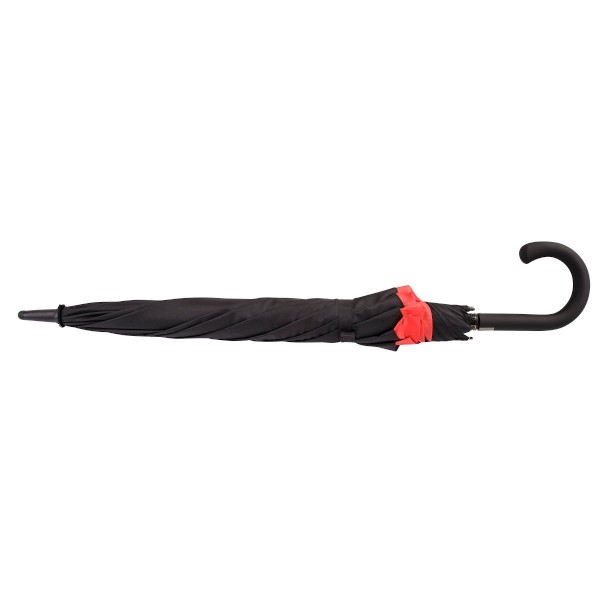 Knirps Belami Jumbo Windproof Stick Umbrella Black / Red