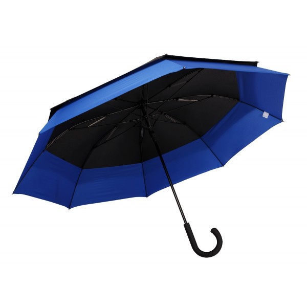 Knirps Belami Jumbo Windproof Stick Umbrella Black / Blue