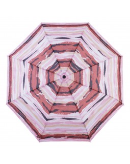 Knirps Belami Folding Telescopic Umbrella Paprika Aquarelle Stripes Print