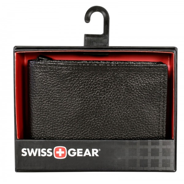 Swiss Gear Leather Slim Billfold Wallet RFID